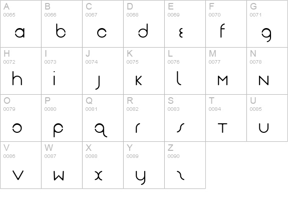 Smoke regular uppercase A-Z preview