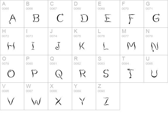 Smoking Tequila uppercase A-Z preview