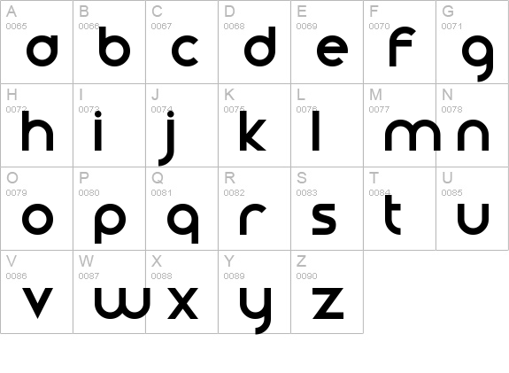 Smooth Circulars
 uppercase A-Z preview