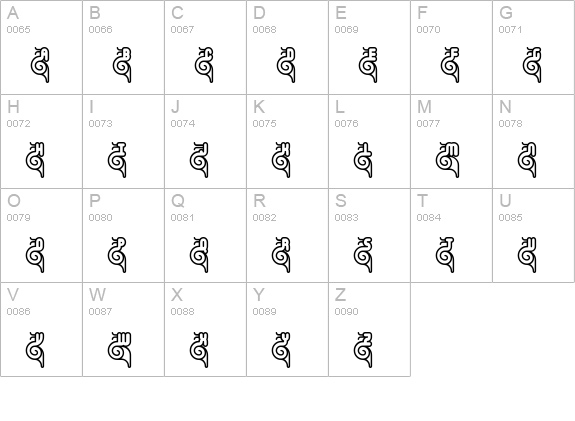 Snailets BRK uppercase A-Z preview