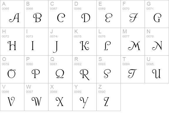 Snooty Fox NF uppercase A-Z preview
