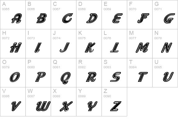 Snoozie uppercase A-Z preview