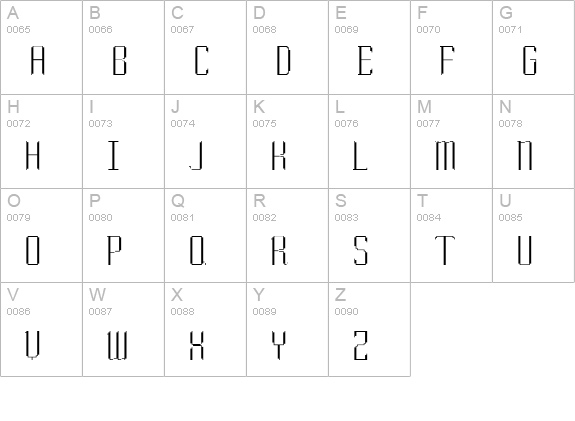 So Wide Fat and Thin uppercase A-Z preview