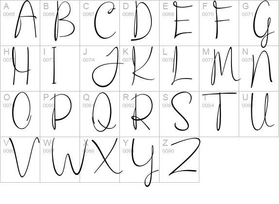 Socialitta uppercase A-Z preview