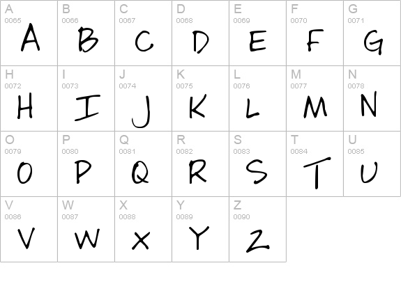 Socially Awkward uppercase A-Z preview