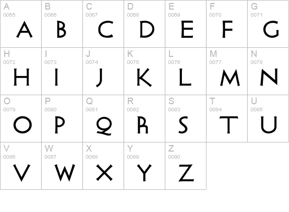 Socrates uppercase A-Z preview