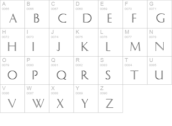 Socrates Regular uppercase A-Z preview