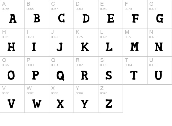 Soft Compound uppercase A-Z preview