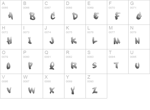 Soft Sugar fade uppercase A-Z preview