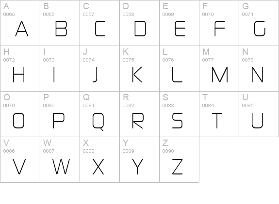 Sol Regular uppercase A-Z preview