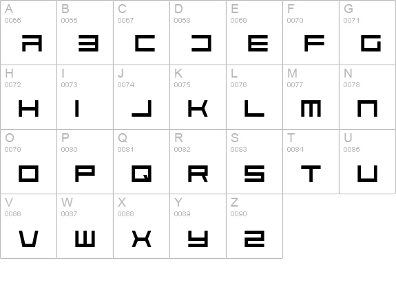 Solaria uppercase A-Z preview