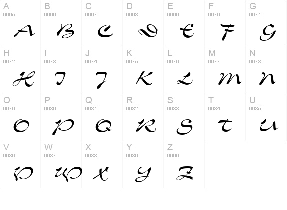 Soledad-Regular uppercase A-Z preview