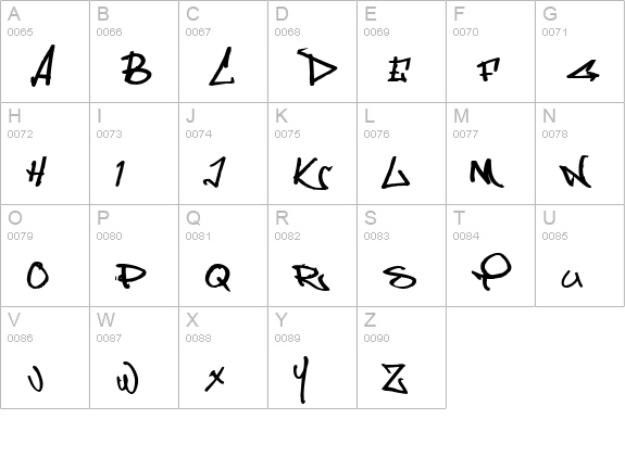 Some's Style Bold uppercase A-Z preview