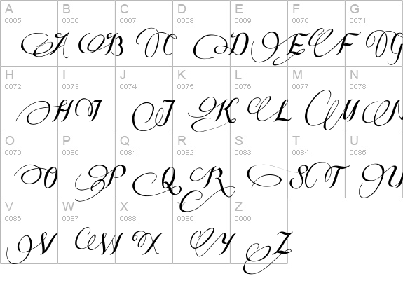 Some Weatz Swashes uppercase A-Z preview