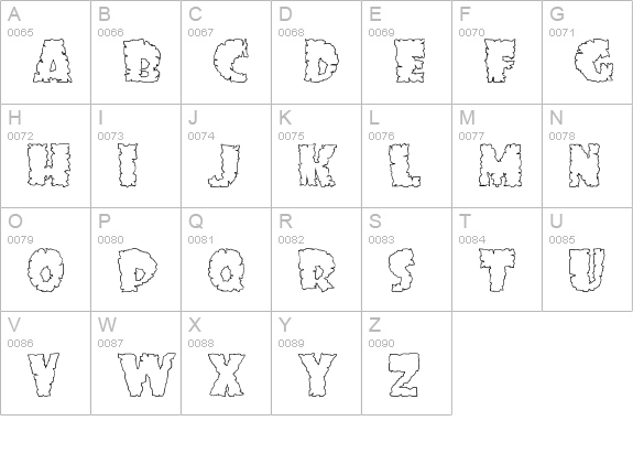 Son of the Bride of Foo JL uppercase A-Z preview