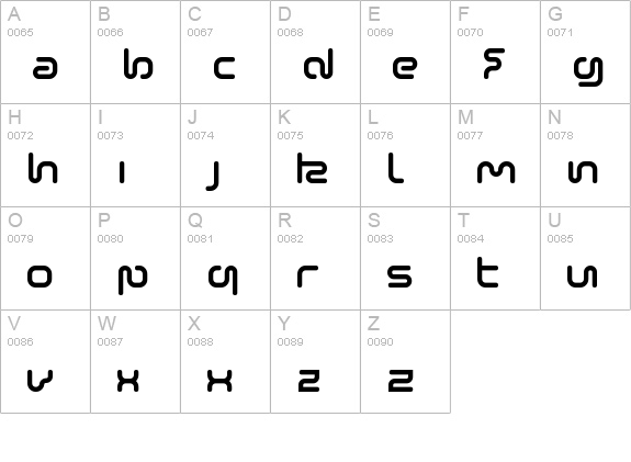 Sonic Empire uppercase A-Z preview