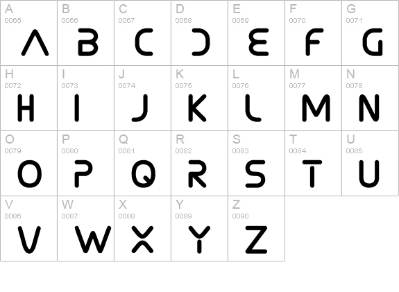 SonicDemonFont uppercase A-Z preview