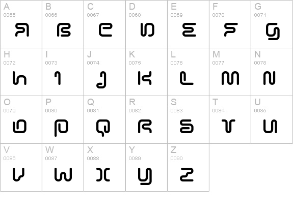 SonicEmpire uppercase A-Z preview