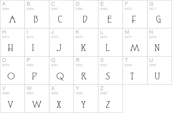 SophisticatedLadyNF uppercase A-Z preview
