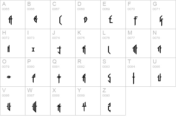 Sorrier Statements Regular uppercase A-Z preview