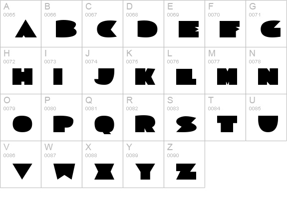 Sorta Deco JL uppercase A-Z preview