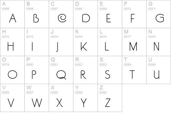 SouciSans uppercase A-Z preview