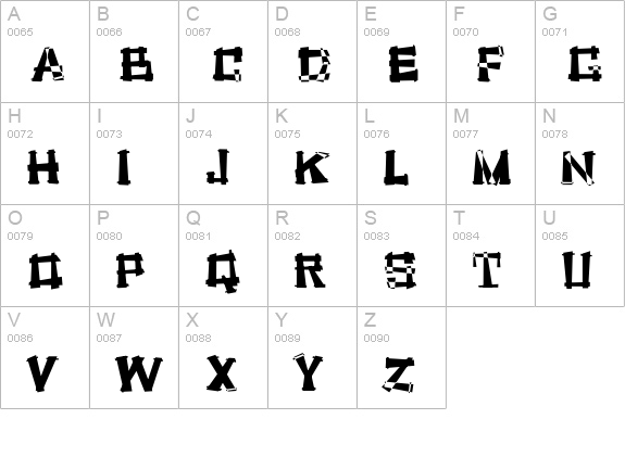 SoulManure NormaL uppercase A-Z preview