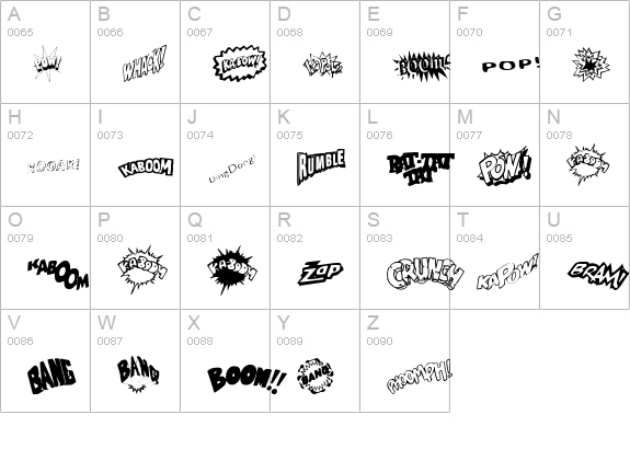 Sound FX uppercase A-Z preview