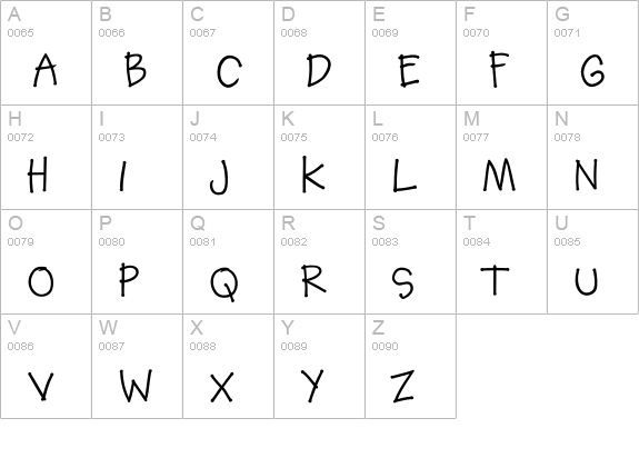 SoupBone-Regular uppercase A-Z preview