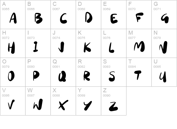 Sourdough
 uppercase A-Z preview