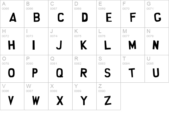 South Park :)Smilie version uppercase A-Z preview