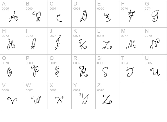 Southern Accent Belch uppercase A-Z preview