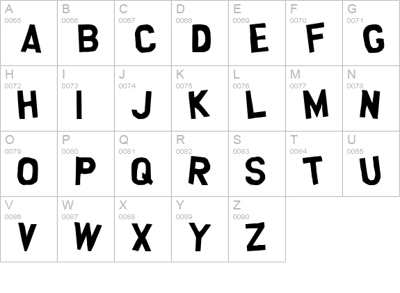 southpark uppercase A-Z preview