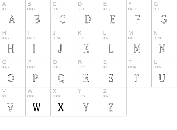 Souvenir-LightHC uppercase A-Z preview
