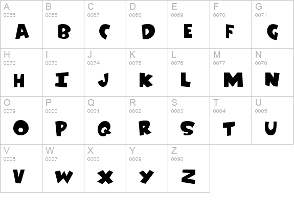 Soyuzmuiltfilm Nu Pogodi 2014 Regular uppercase A-Z preview