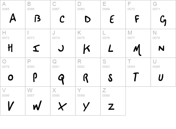 space cowboy. uppercase A-Z preview