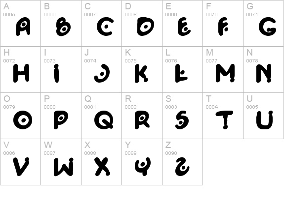 Space Pontiff uppercase A-Z preview