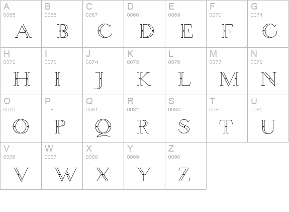 Spaghetti uppercase A-Z preview