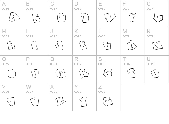 spanky 20 second version uppercase A-Z preview