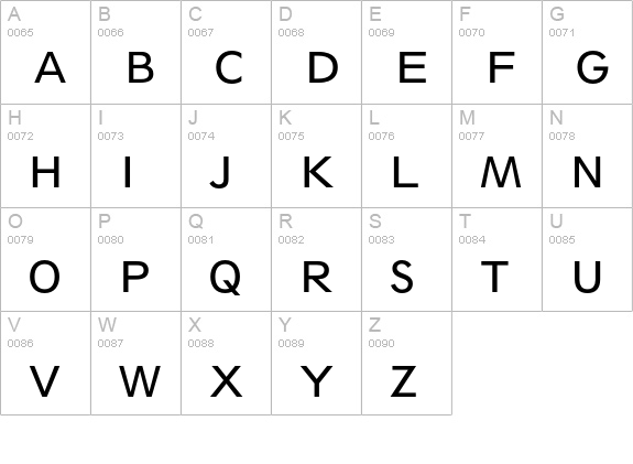 Spartan Book Classified uppercase A-Z preview
