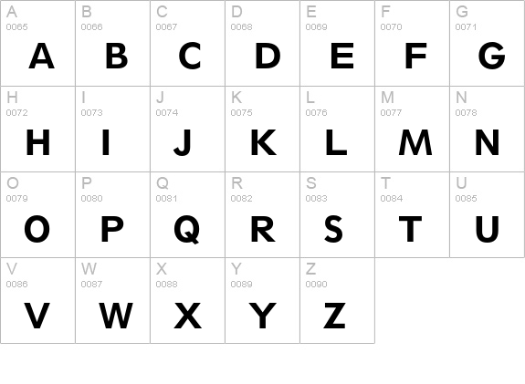 Spartan Heavy Classified uppercase A-Z preview