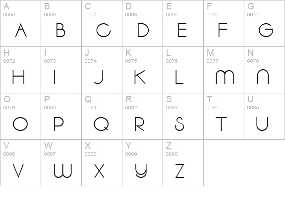 Spats SSi uppercase A-Z preview