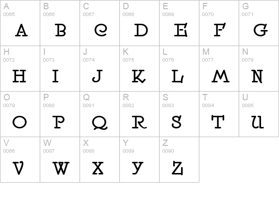 Speedball No 2 NF Bold uppercase A-Z preview