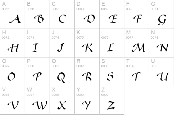 Speedball Regular uppercase A-Z preview