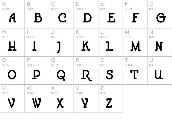 SpeedballNo1NF Bold uppercase A-Z preview