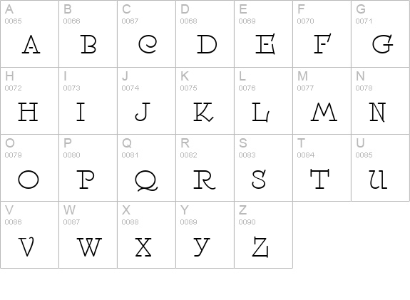 SpeedballNo2NF uppercase A-Z preview