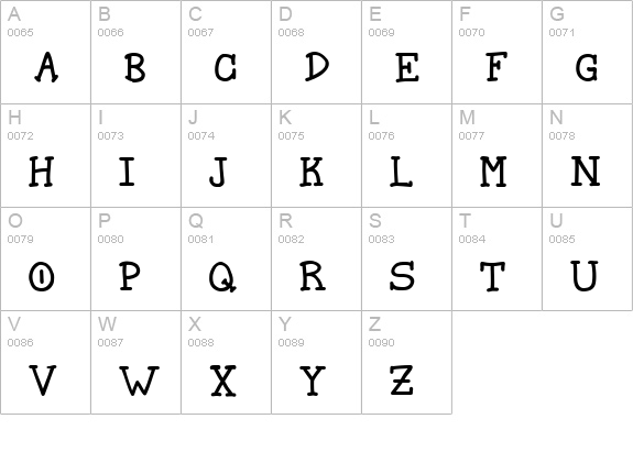 Spellstone uppercase A-Z preview
