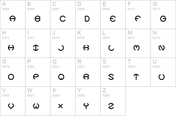Spheroids X BRK uppercase A-Z preview