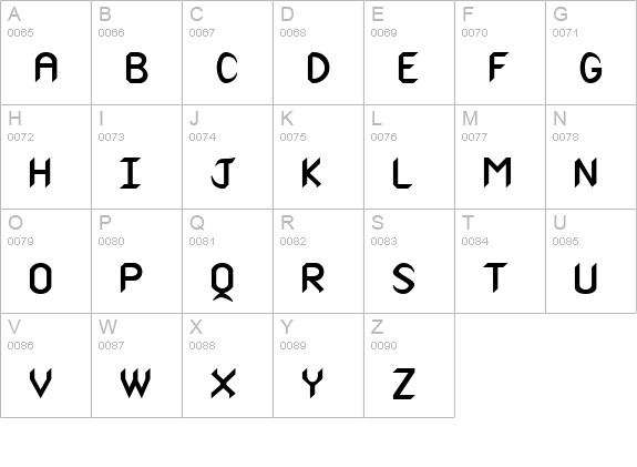 Spike Bold uppercase A-Z preview