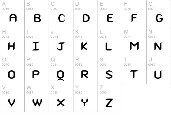 Spike-Extended Bold uppercase A-Z preview